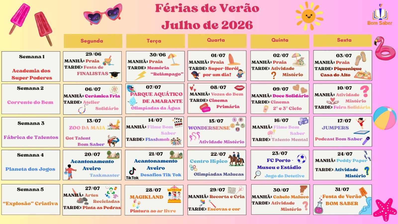 ferias julho 2026